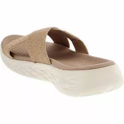 Skechers On The Go 600 Glistening Sandals - Womens Rose Gold -Rogan‘s Shoes shop SK 16259 ROS3