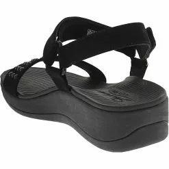 Skechers Arch Fit Sunshine Going Steady Sandals - Womens Black -Rogan‘s Shoes shop SK 163311 BLK3