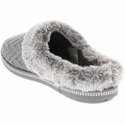 Skechers Cozy Campfire Sweater Slippers - Womens Grey -Rogan‘s Shoes shop SK 167225 GRY3