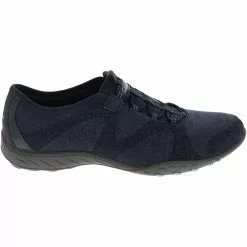 Skechers Breathe Easy Opportuni Slip On Casual Shoes - Womens Navy