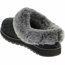 Skechers Keepsakes Ice Angel Slippers - Womens Black -Rogan‘s Shoes shop SK 31204 BLK3