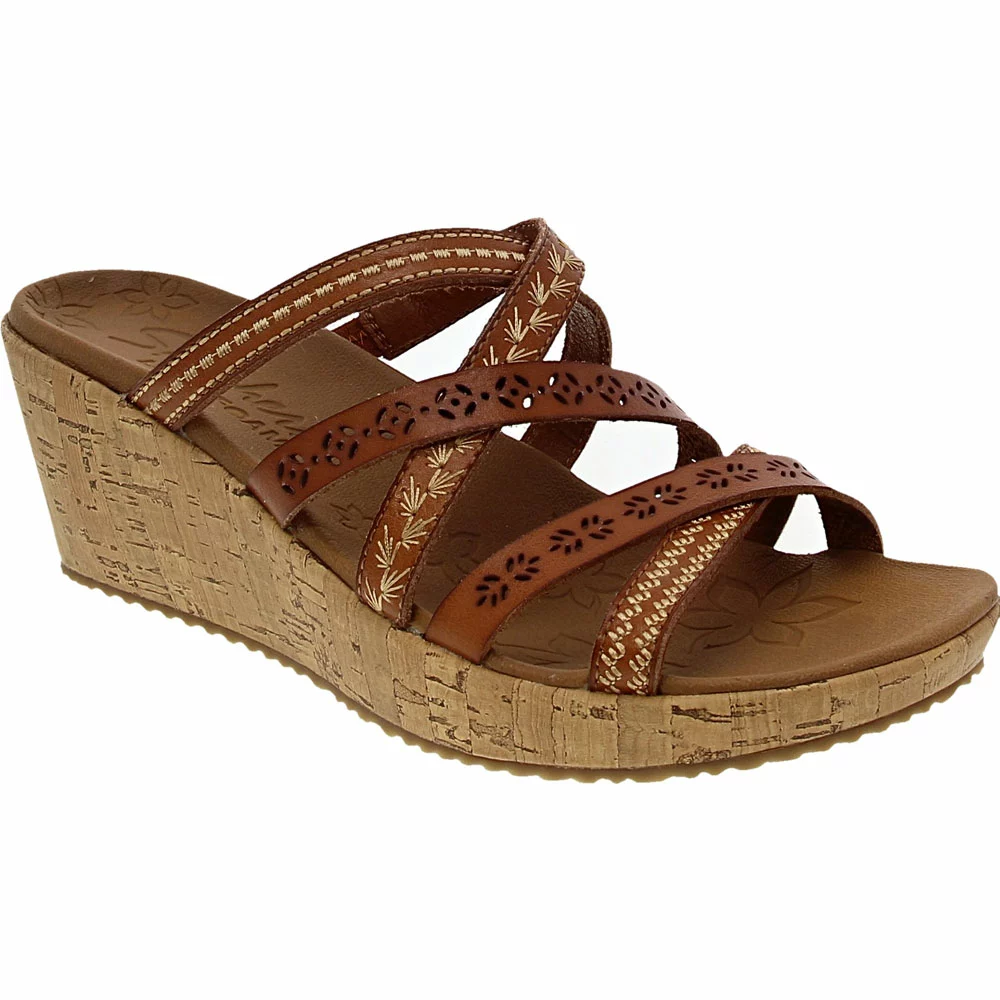 Skechers Beverlee Sandals - Womens Brown 2 Skechers Beverlee Sandals - Womens Brown - Image 2