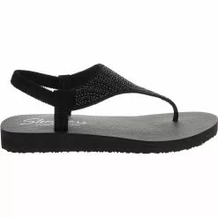 Skechers Meditation New Moon Flip Flops - Womens Black