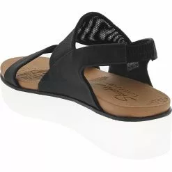 Skechers Summer Rose Sheergrace Sandals - Womens Black -Rogan‘s Shoes shop SK 33249 BLK3