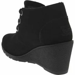 Skechers Bobs Tumble Weed Womens Casual Boots Black -Rogan‘s Shoes shop SK 33301 BLK3