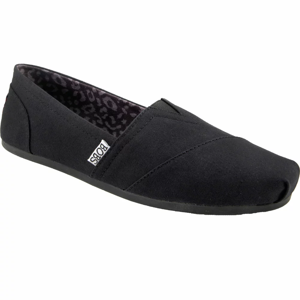 Skechers Bobs Plush Peace Love Slip On Casual Shoes - Womens Black 2 Skechers Bobs Plush Peace Love Slip On Casual Shoes - Womens Black - Image 2