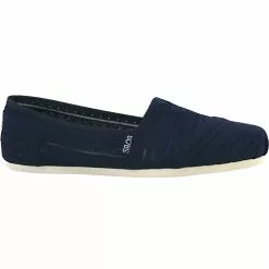 Skechers Bobs Plush Urban Rose Slip On Casual Shoes - Womens Navy
