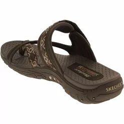 Skechers Trailway Reggae Flip Flops - Womens Chocolate -Rogan‘s Shoes shop SK 40798 CHO3