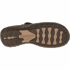 Skechers Trailway Reggae Flip Flops - Womens Chocolate -Rogan‘s Shoes shop SK 40798 CHO4