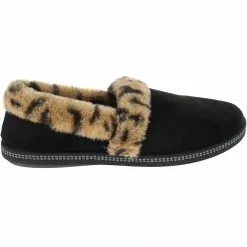 Skechers Cozy Campfire Frisky Slippers - Womens Black Leopard