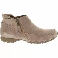 Skechers Bikers Zip Casual Boots - Womens Mushroom