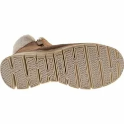 Skechers Synergy Collar Winter Boots - Womens Chestnut -Rogan‘s Shoes shop SK 44779 CHE4