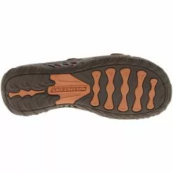 Skechers Reggae - Jammin Slide Sandals Brown -Rogan‘s Shoes shop SK 46795 BRN4