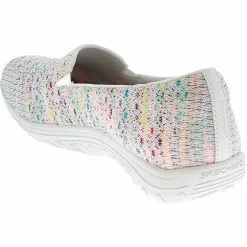 Skechers Reggae Fest Wicker Slip On Casual Shoes - Womens White -Rogan‘s Shoes shop SK 49291 WHT3