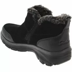 Skechers Easy Going Zip It Casual Boots - Womens Black -Rogan‘s Shoes shop SK 49317 BLK3