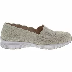 Skechers Seager Stat Slip On Casual Shoes - Womens Natural