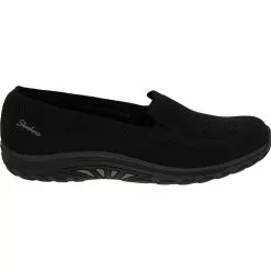 Skechers Reggae Fest Enjoy Slip On Casual Shoes - Womens Black
