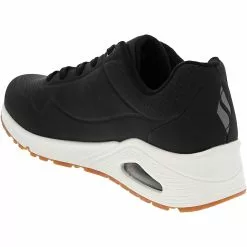 Skechers Uno Stand On Air Lifestyle Shoes - Womens Black -Rogan‘s Shoes shop SK 73690 BLK3