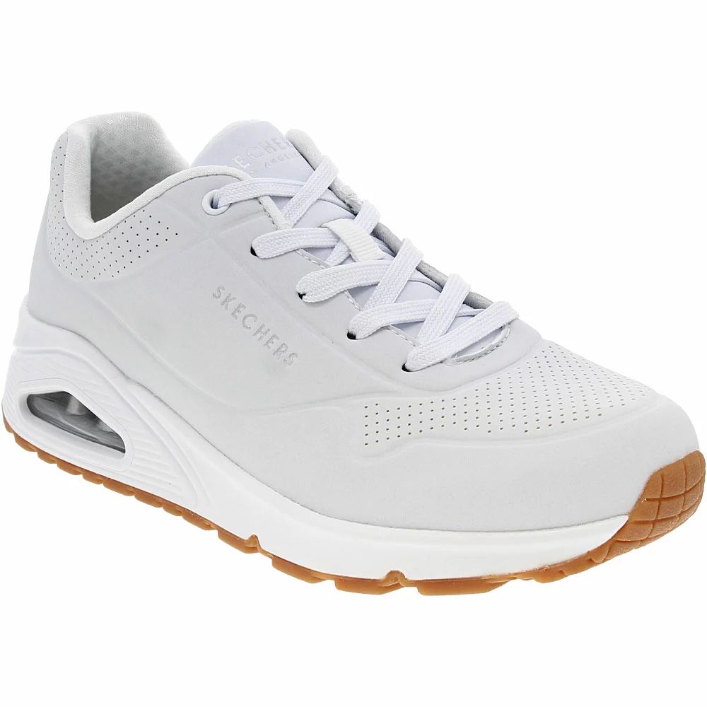 Skechers Uno Stand On Air Lifestyle Shoes - Womens White 2 Skechers Uno Stand On Air Lifestyle Shoes - Womens White - Image 2