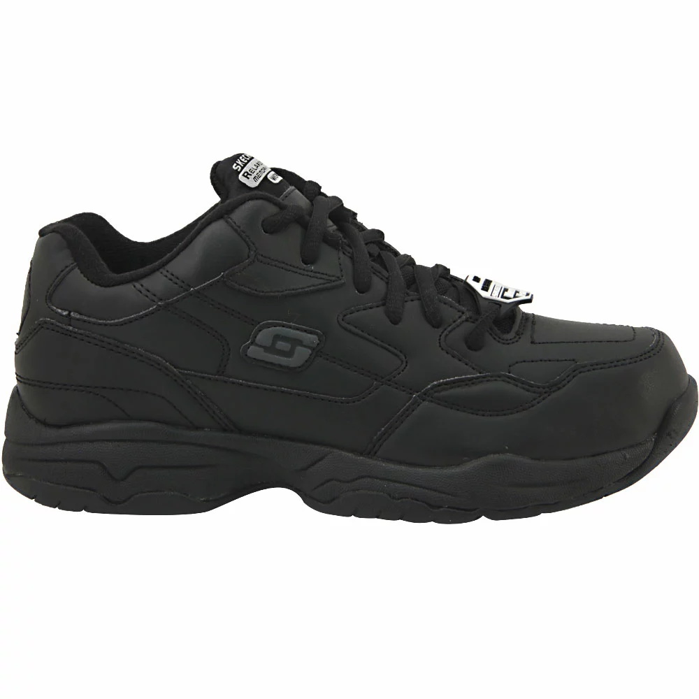 Skechers Work Albie Non-Safety Toe Work Shoes - Womens Black 1 Skechers Work Albie Non-Safety Toe Work Shoes - Womens Black