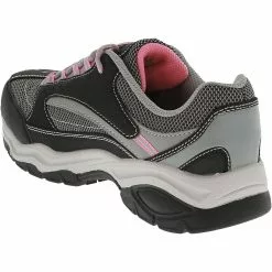 Skechers Work Biscoe Steel Toe Work Shoes - Womens Black Grey -Rogan‘s Shoes shop SK 76601 GRY3