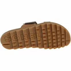 Sorel Boots Sorel Roaming Buckle Slide Sandals - Womens Camel Brown -Rogan‘s Shoes shop SL 1897011 BRN4