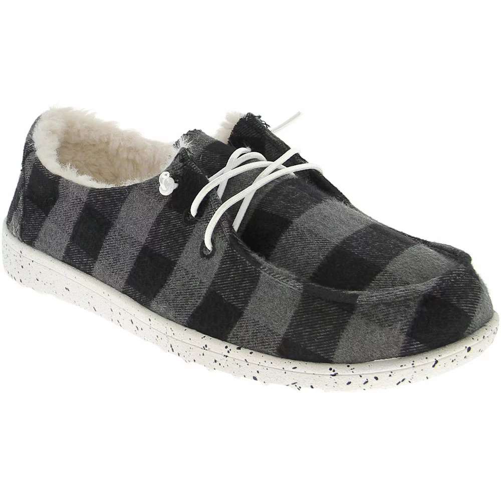 Madden Girl Yasmin Fresh Casual Shoes - Womens Black Grey 2 Madden Girl Yasmin Fresh Casual Shoes - Womens Black Grey - Image 2