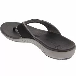 Spenco Insoles Spenco Yumi Plus Thong Flip Flops - Womens Black -Rogan‘s Shoes shop SN 20001 BLK3
