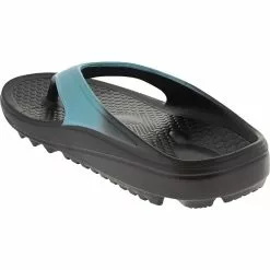 Spenco Insoles Spenco Fusion 2 Fade Thong Flip Flops - Womens Black Blue -Rogan‘s Shoes shop SN 20251 XBL3