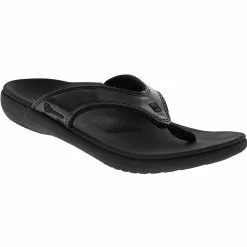 Spenco Insoles Spenco Yumi Thong Flip Flops - Womens Black -Rogan‘s Shoes shop SN 39920 BLK1