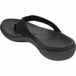 Spenco Insoles Spenco Yumi Nuevo Thong Flip Flops - Womens Black -Rogan‘s Shoes shop SN SP1078 BLK3
