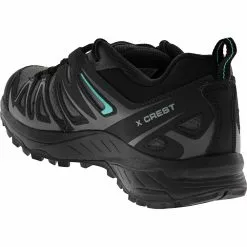 Salomon X Crest Gtx Waterproof Hiking Shoes - Womens Magnet Black Atlantis -Rogan‘s Shoes shop SO 408299 GRY3
