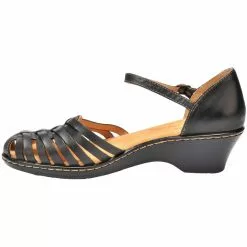 Softspots Tatianna Ankle Strap Sandals - Womens Black -Rogan‘s Shoes shop SS 7302301 BLK3