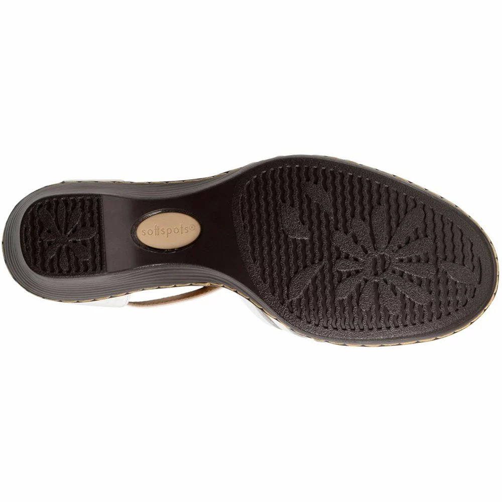 Softspots Tatianna Ankle Strap Sandals - Womens White 4 Softspots Tatianna Ankle Strap Sandals - Womens White - Image 4