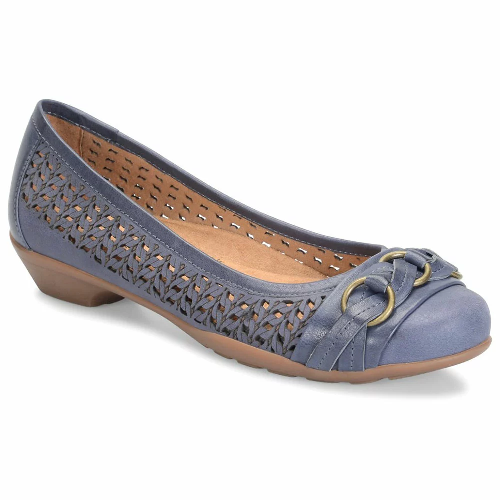 Softspots Posie Slip On Casual Shoes - Womens Navy 2 Softspots Posie Slip On Casual Shoes - Womens Navy - Image 2