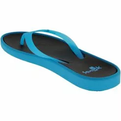 Sanuk Sidewalker Neon Flip Flops - Womens Neon Blue -Rogan‘s Shoes shop SU 1100632 BLU3