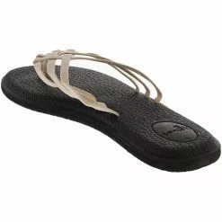 Sanuk Yoga Salty Flip Flops - Womens Natural -Rogan‘s Shoes shop SU 1103940 NAT3