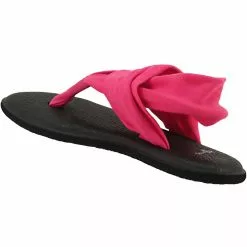 Sanuk Yoga Sling2 Flip Flops - Womens Magenta 6 Sanuk Yoga Sling2 Flip Flops - Womens Magenta -Rogan‘s Shoes shop SU SWS10001 MAG3