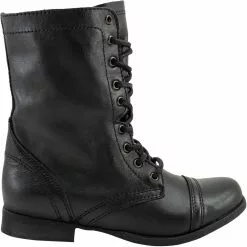 Steve Madden Troopa Military Dress Boots - Womens Black