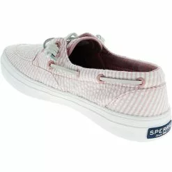 Sperry Crest Boat Seersucker Boat Shoes - Womens Coral White -Rogan‘s Shoes shop SY STS85203 PNK3