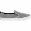 Sperry Crest Twin Gore Womens Lifestyle Shoes Grey Sparkle Cross Linen