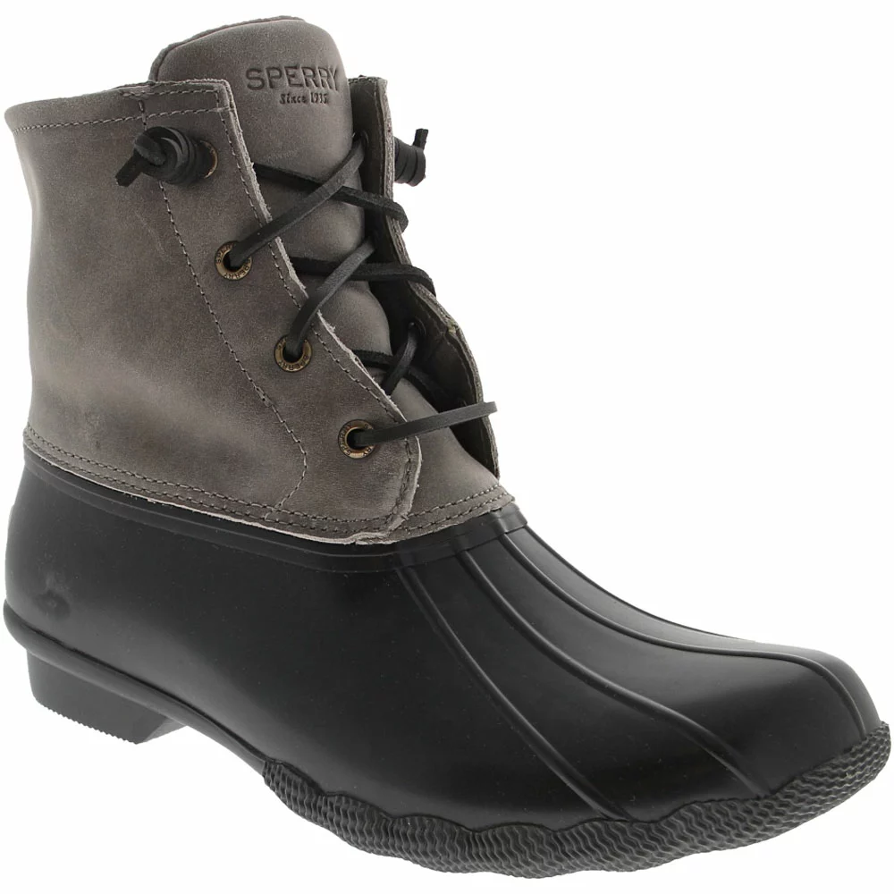 Sperry Saltwater Rubber Boots - Womens Grey 2 Sperry Saltwater Rubber Boots - Womens Grey - Image 2