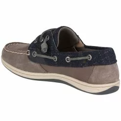 Sperry Songfish Suede Wool Boat Shoes - Womens Navy -Rogan‘s Shoes shop SY STS99624 NVY3