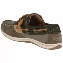 Sperry Songfish Suede Wool Boat Shoes - Womens Olive -Rogan‘s Shoes shop SY STS99624 OLI3