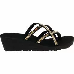 Teva Mush Mandalyn Wedge Ola 2 Sandals - Womens Agave Black Metallic