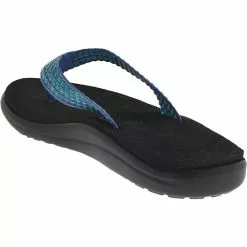 Teva Voya Flip Flops - Womens Multi Blue -Rogan‘s Shoes shop TV 1019040 BBB3