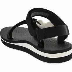 Teva Midform Universal Outdoor Sandals - Womens Black Black White -Rogan‘s Shoes shop TV 1090969 XXW3