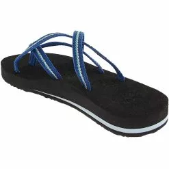 Teva Olowahu Flip Flop Sandals - Womens Blue Blue -Rogan‘s Shoes shop TV 6840 BBB3