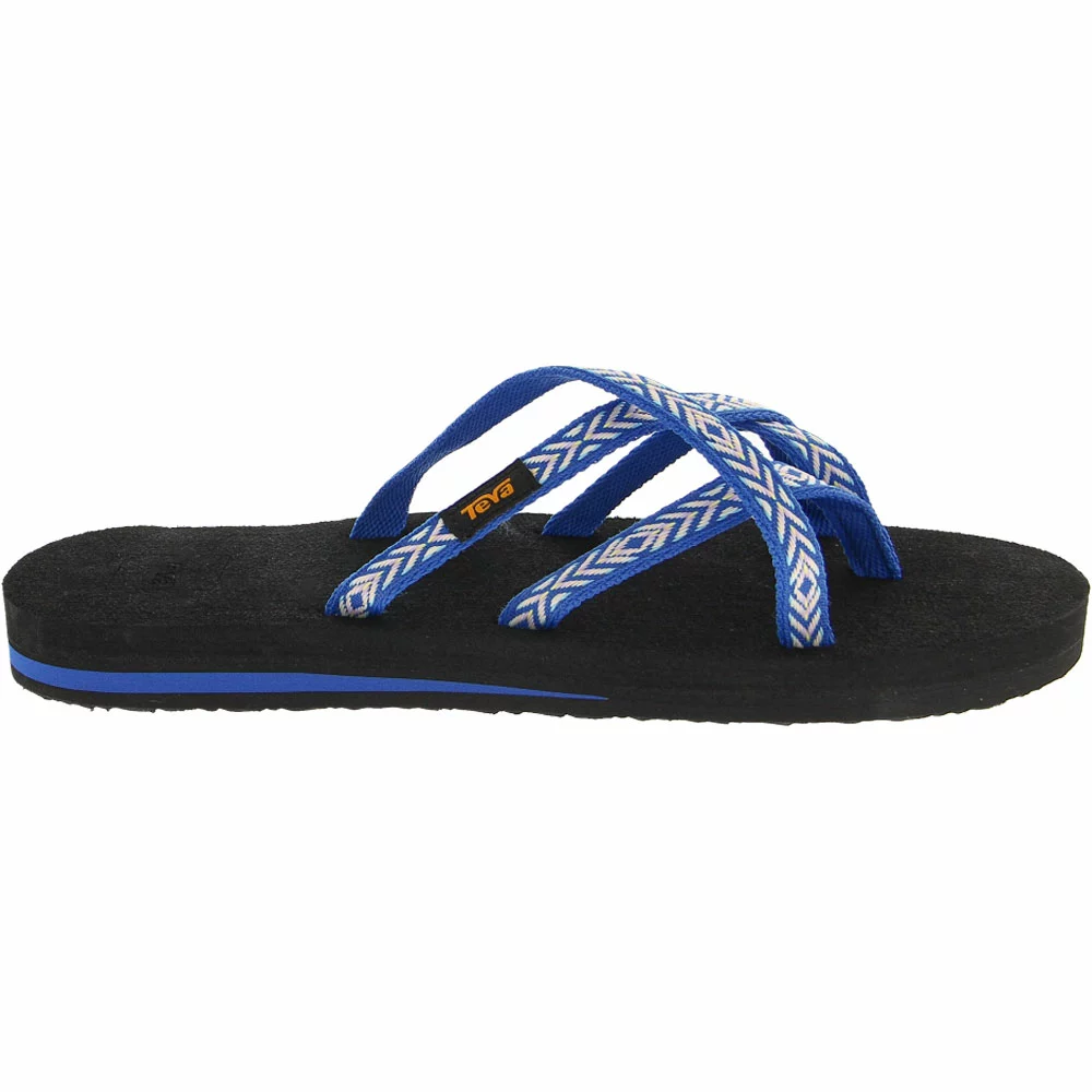Teva Olowahu Flip Flop Sandals - Womens Lapis Blue 1 Teva Olowahu Flip Flop Sandals - Womens Lapis Blue