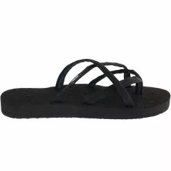 Teva Olowahu Flip Flop Sandals - Womens Black